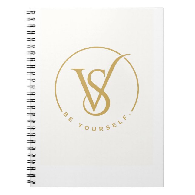 Caderno Espiral Be Yourself VS Monogram Logo (Frente)