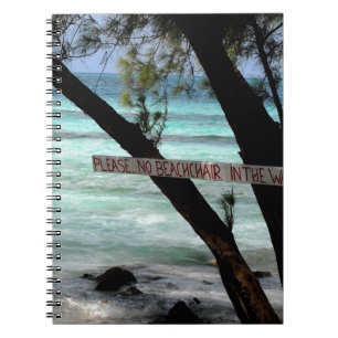 Caderno Espiral Beach Chairs Rum Point Grand Cayman