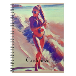 Caderno Espiral Beach Girl Thunder_Cove