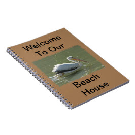 Caderno Espiral Beach House Airbnb Pelican Photo Coast Guest