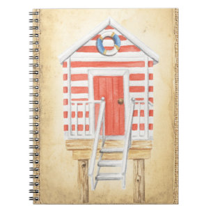 Caderno Espiral Beach Lifeguard Shack Summer