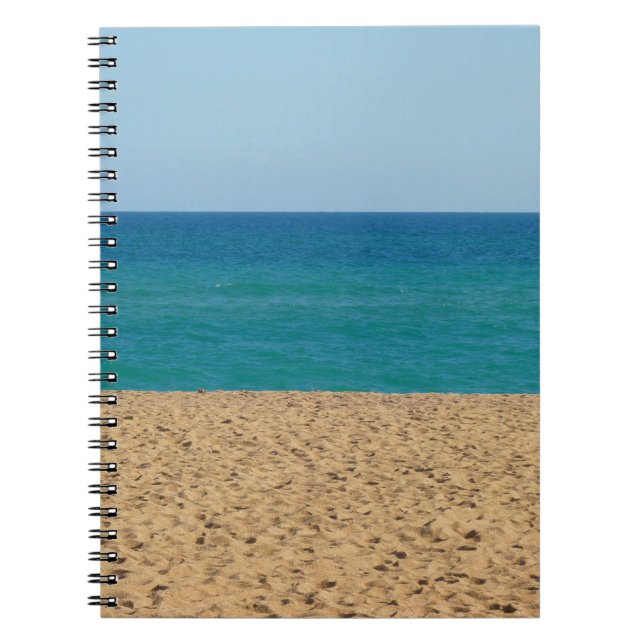 Caderno Espiral Beach, Ocean, Sky Notebook (Frente)