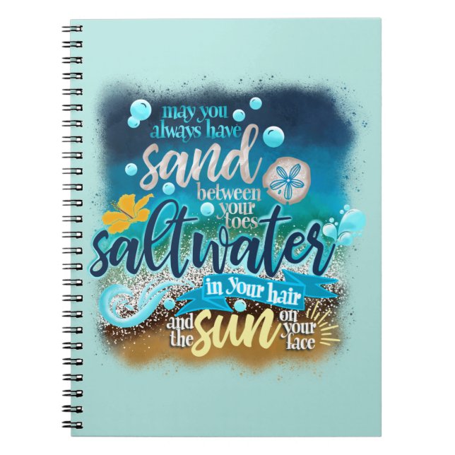 Caderno Espiral Beach Vibes (Frente)