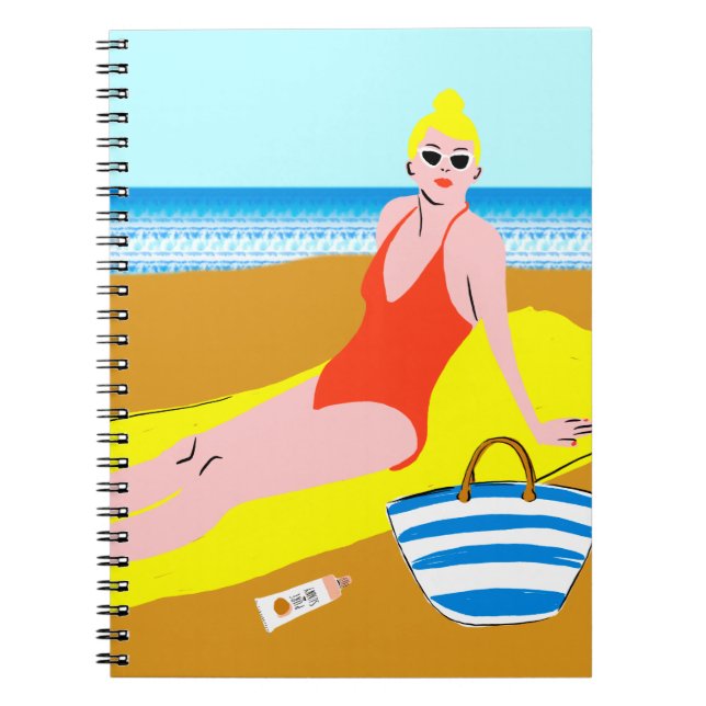 Caderno Espiral Beachy Keen - Amarelo (Frente)
