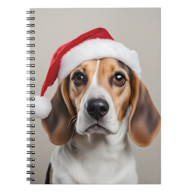 Caderno Espiral Beagle Christmas (Frente)