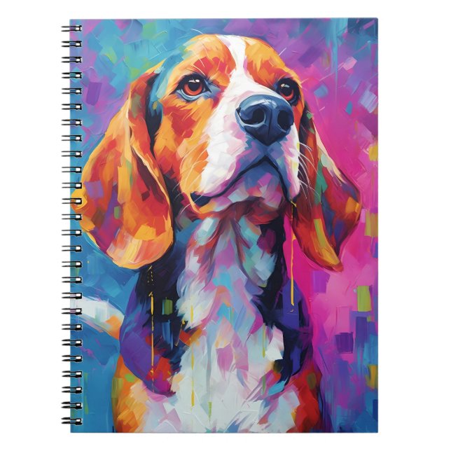 Caderno Espiral Beagle Colorida (Frente)