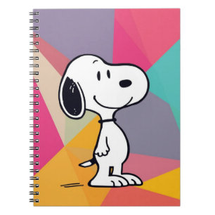 Caderno Espiral Beagle de Desenho Animado Geométrico Arte Pop Dive