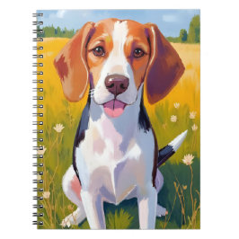 Caderno Espiral Beagle | Dog Watercolor Pet Painting