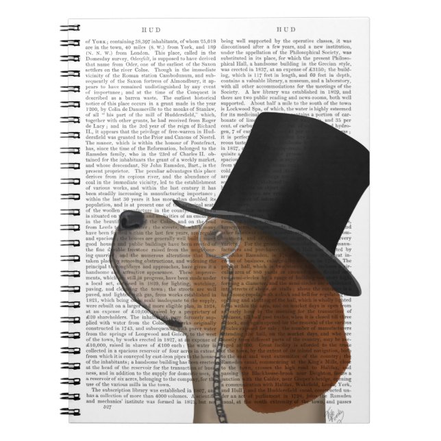 Caderno Espiral Beagle, Formal Hound e Chapéu (Frente)