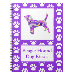 Caderno Espiral Beagle Hound Kisses Silhouette Cute PPY&B
