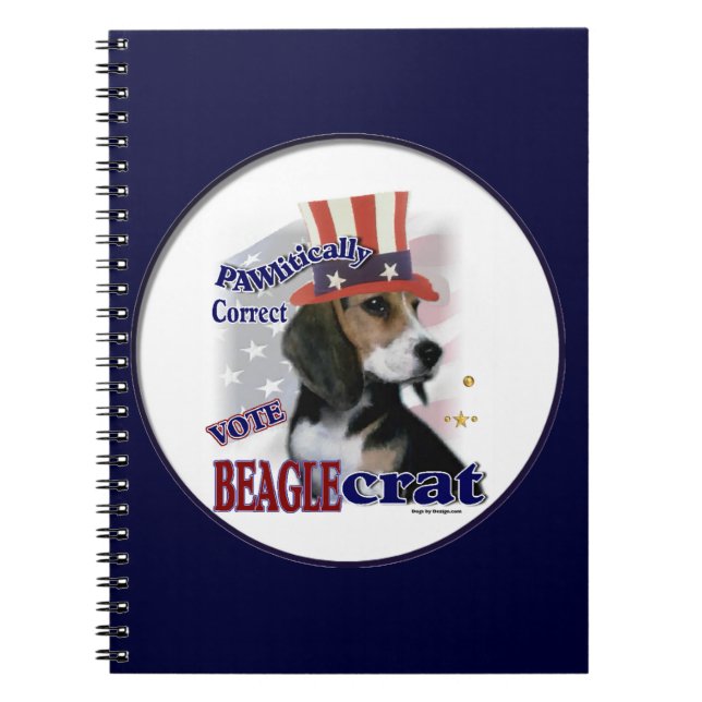 Caderno Espiral Beagle Humor Político (Frente)