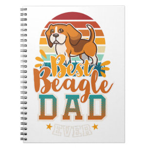 Caderno Espiral beagle pai inglês beagle dog pai longe de amantes
