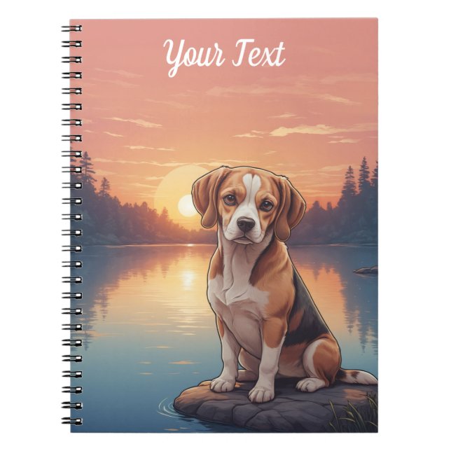 Caderno Espiral Beagle por Lake (Frente)