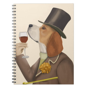 Caderno Espiral Beagle Wine Snob