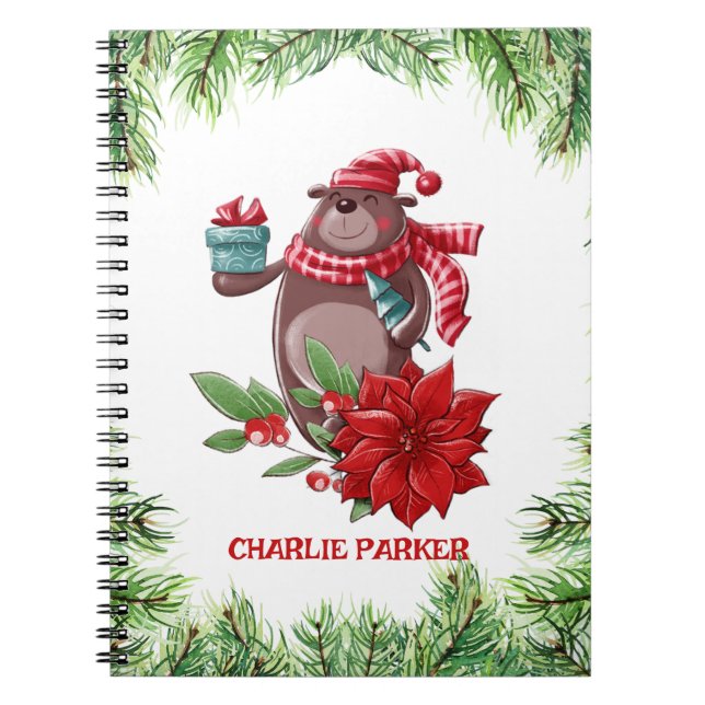 Caderno Espiral Bear Natal (Frente)