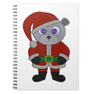 Caderno Espiral Bear Natal do Papai Noel
