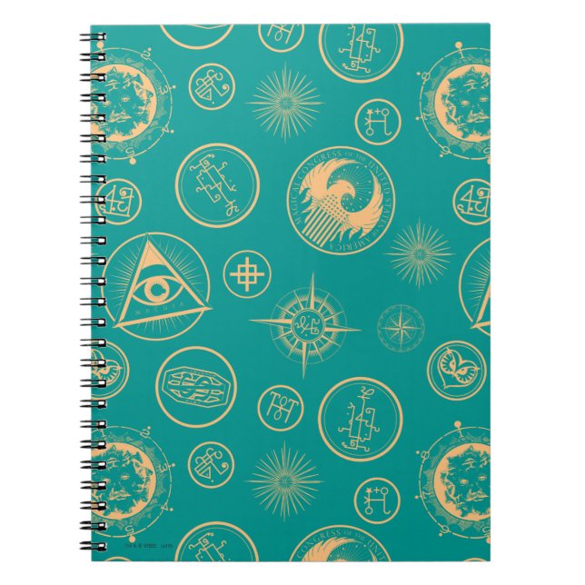 CADERNO ESPIRAL BEASTAS FANTÁSTICOS E ONDE ENCONTRÁ-LOS COMO PADRÃ (Frente)