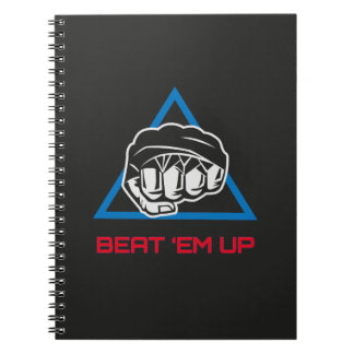 Caderno Espiral Beat Em Up Fighter Martial Arts Gaming Design