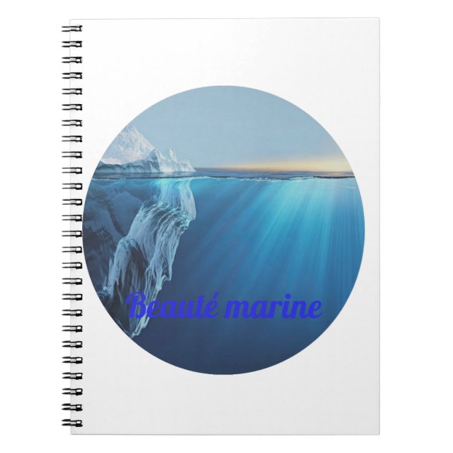 Caderno Espiral Beauté marine glacier- (Frente)