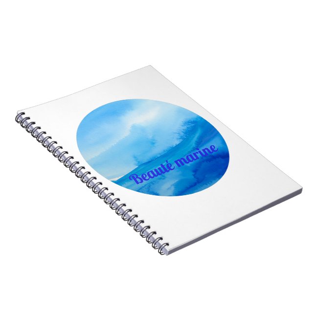 Caderno Espiral Beauté marine vague (Lado Direito)