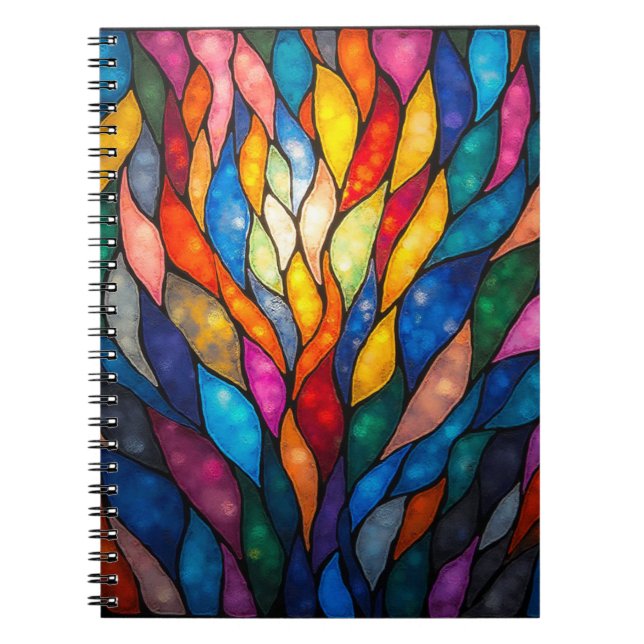 Caderno Espiral Beautiful abstract colorful notebook. (Frente)