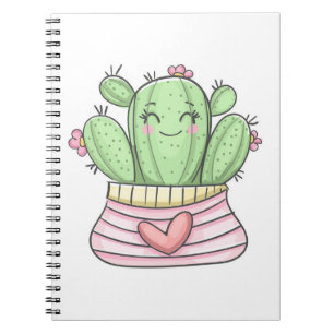 Caderno Espiral Beautiful Cactus Lady