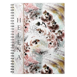 Caderno Espiral Beautiful orchid stylish notebook