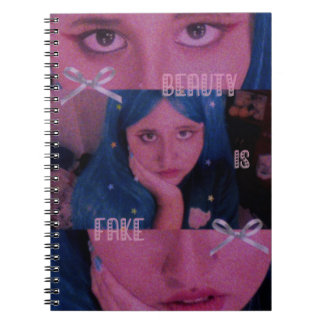Caderno Espiral beauty is fake 