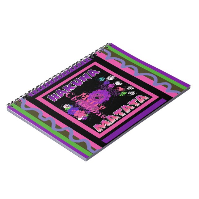 Caderno Espiral Bebê rosa Belo Feliz Natal Hakuna Matata (Left Side)