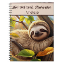Bebê Sloth Personalizado Dormindo em aspas de árvo