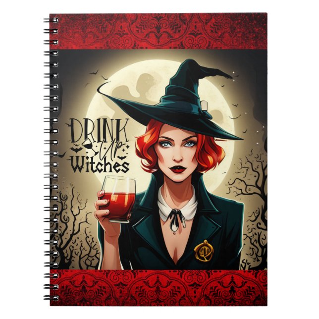 Caderno Espiral Beber Bruxas (Frente)