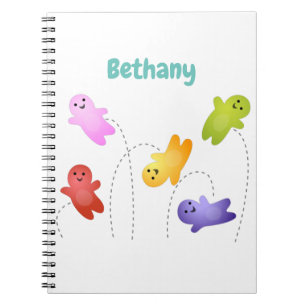 Caderno Espiral Bebês bonitos de geleia doce desenho animado