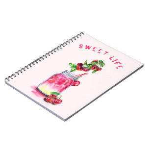 Caderno Espiral Bebida Legal com suco doce fresco - Festa de Verã