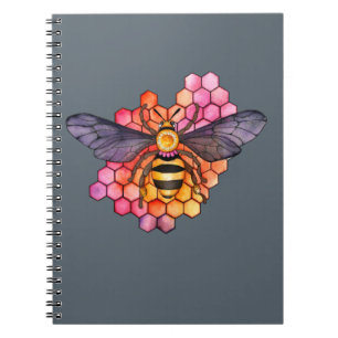 Caderno Espiral Bee Honeycomb