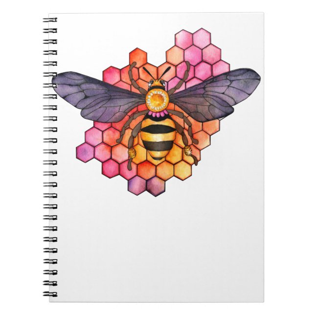 Caderno Espiral Bee Honeycomb (Frente)