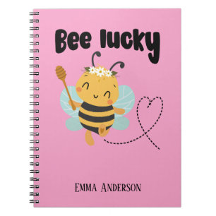 Caderno Espiral "Bee sortudo"