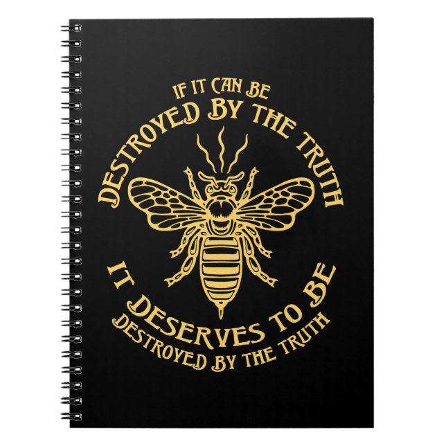 Caderno Espiral Bee The Truth (Frente)