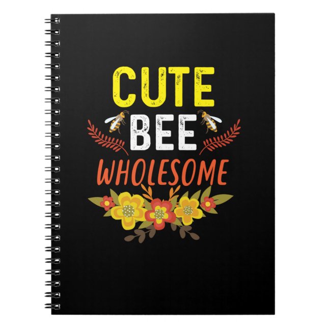 Caderno Espiral Beekeeper Art Cute Bee Whol (Frente)