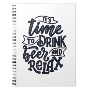 Caderno Espiral Beer Beer Beer Beer E Relaxar