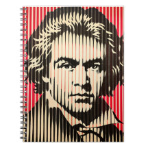 Beethoven no estilo de ilusão óptica BAUHAUS