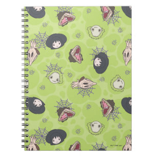 Caderno Espiral Beetlejuice   Cute Chibi Toss Pattern