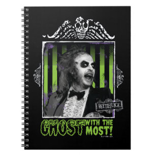 Caderno Espiral Beetlejuice   "Ghost With The Most" Portrait