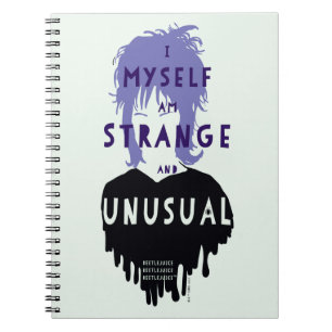 Caderno Espiral Beetlejuice   Lydia "Strange and Unusual" Graphic