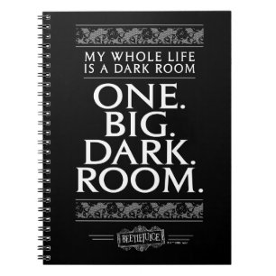 Caderno Espiral Beetlejuice   My Whole Life Is A Dark Room