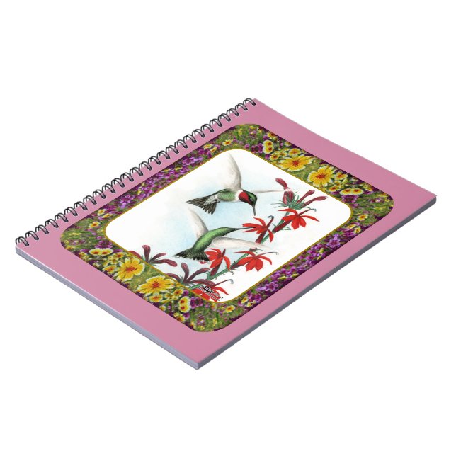 Caderno Espiral Beija-flores e Flores #5 (Left Side)
