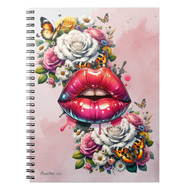 Caderno Espiral Beije-Me Suavemente (Frente)