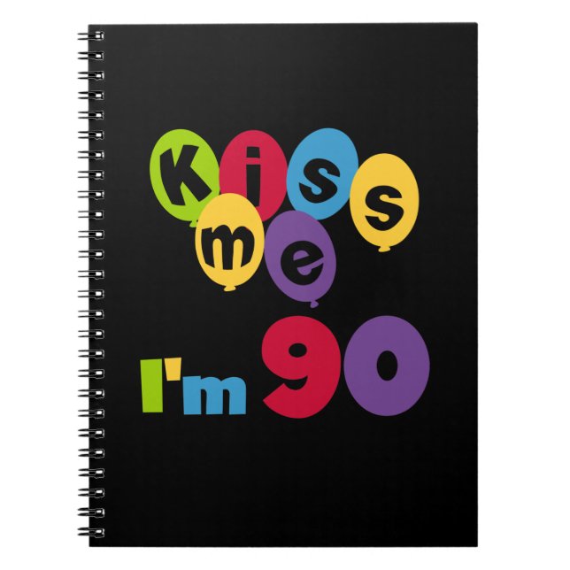 Caderno Espiral Beije-me, tenho 90 t-shirts e presentes (Frente)