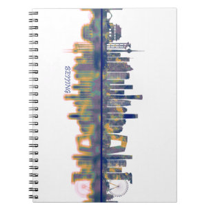 Caderno Espiral Beijing Skyline