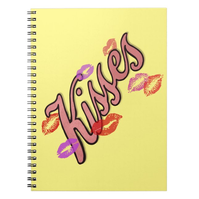 CADERNO ESPIRAL BEIJOS LIP (Frente)