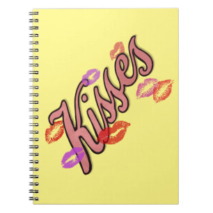 CADERNO ESPIRAL BEIJOS LIP